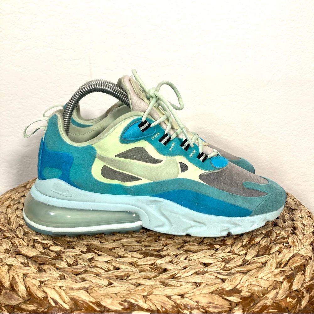 Nike air max 270 react hyper jade blue green